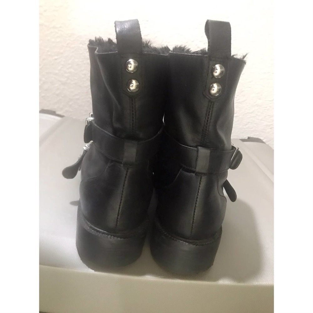 Zara black leather Boots 8.5. Case#32 - Picture 5 of 5